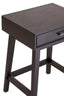 Esperance Living Heritage One Drawer Black Finish Wooden Side Table House of Isabella UK