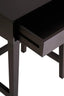 Esperance Living Heritage One Drawer Black Finish Wooden Side Table House of Isabella UK