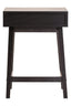 Esperance Living Heritage One Drawer Black Finish Wooden Side Table House of Isabella UK