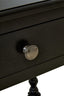 Esperance Living Heritage One Drawer Bobble Detail Black Wooden Bedside Table House of Isabella UK
