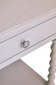 Esperance Living Heritage One Drawer Bobble Detail Grey Wooden Side Table House of Isabella UK