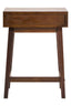 Esperance Living Heritage One Drawer Walnut Wood Finish Side Table House of Isabella UK