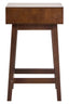 Esperance Living Heritage One Drawer Walnut Wood Finish Side Table House of Isabella UK