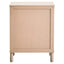 Esperance Living Heritage Reed Detail Taupe Three Drawer Wooden Chest House of Isabella UK