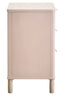 Esperance Living Heritage Reed Detail Taupe Three Drawer Wooden Chest House of Isabella UK