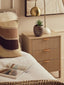 Esperance Living Heritage Reed Detail Taupe Three Drawer Wooden Chest House of Isabella UK