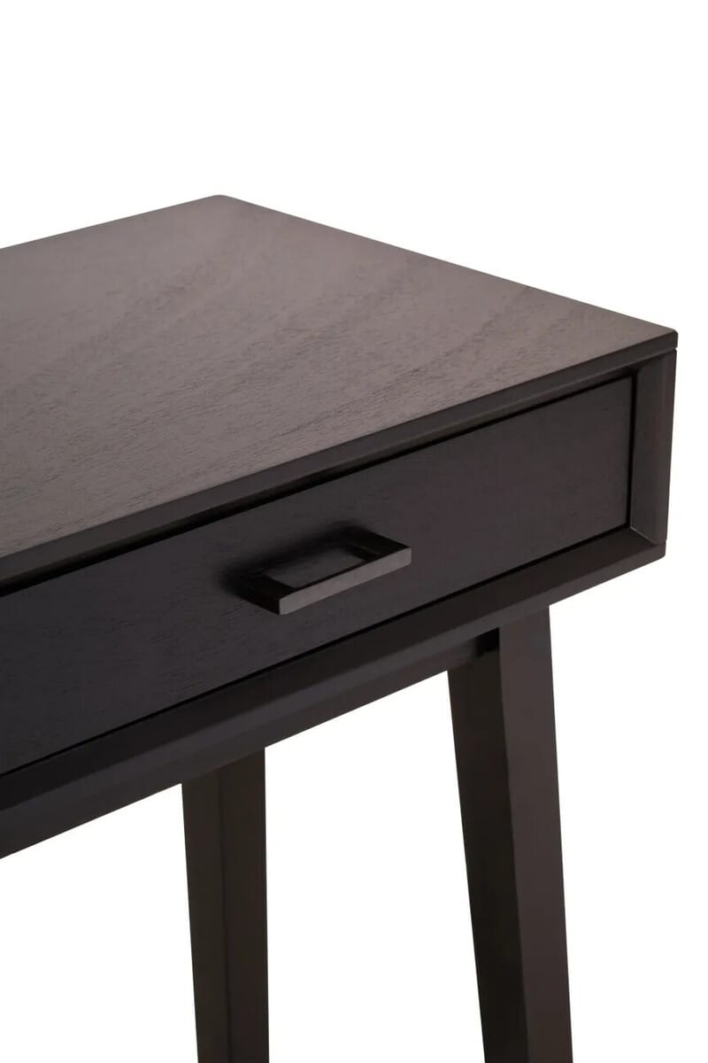 Esperance Living Heritage Two Drawer Black Finish Wooden Console Table House of Isabella UK
