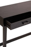 Esperance Living Heritage Two Drawer Black Finish Wooden Console Table House of Isabella UK