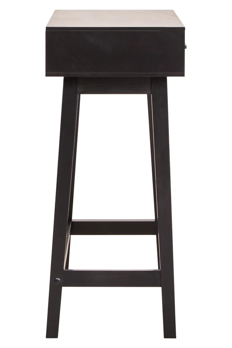 Esperance Living Heritage Two Drawer Black Finish Wooden Console Table House of Isabella UK
