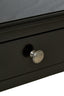 Esperance Living Heritage Two Drawer Bobble Detail Black Wooden Console Table House of Isabella UK
