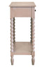 Esperance Living Heritage Two Drawer Bobble Detail Grey Wooden Console Table House of Isabella UK