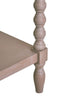 Esperance Living Heritage Two Drawer Bobble Detail Grey Wooden Console Table House of Isabella UK