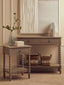 Esperance Living Heritage Two Drawer Bobble Detail Grey Wooden Console Table House of Isabella UK