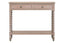 Esperance Living Heritage Two Drawer Bobble Detail Grey Wooden Console Table House of Isabella UK