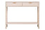 Esperance Living Heritage Two Drawer Reed Detail Taupe Wooden Console Table House of Isabella UK