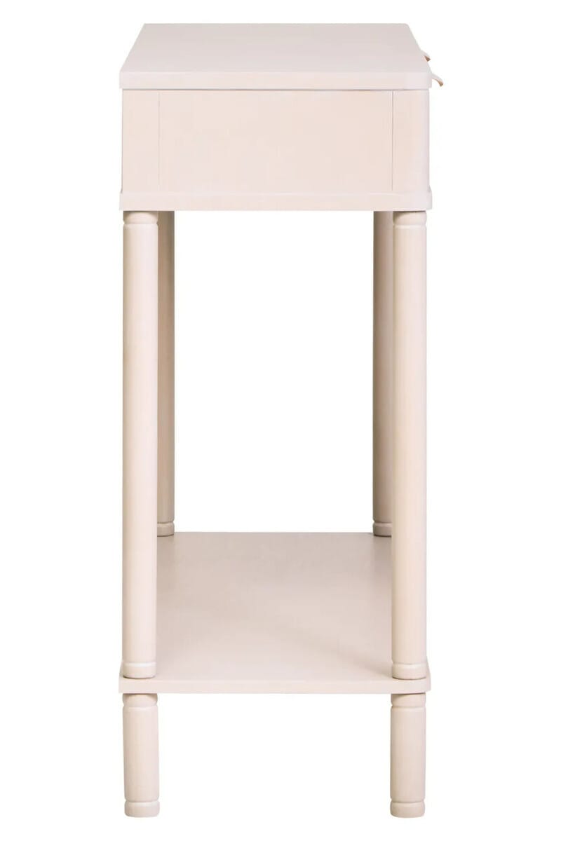 Esperance Living Heritage Two Drawer Reed Detail Taupe Wooden Console Table House of Isabella UK