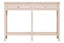 Esperance Living Heritage Two Drawer Taupe Wooden Console Table House of Isabella UK