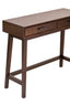 Esperance Living Heritage Two Drawer Walnut Finish Wood Console Table House of Isabella UK