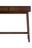 Esperance Living Heritage Two Drawer Walnut Finish Wood Console Table House of Isabella UK
