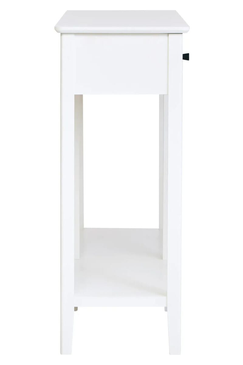 Esperance Living Heritage Two Drawer White Wooden Console Table House of Isabella UK
