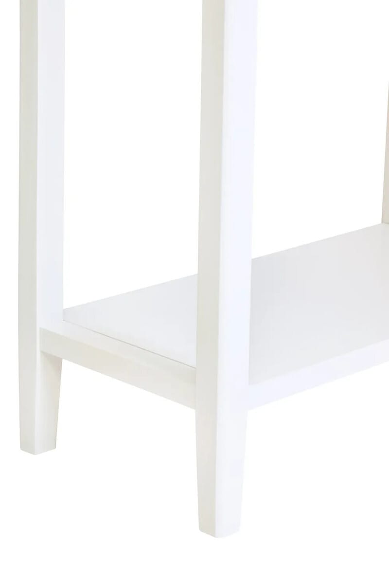 Esperance Living Heritage Two Drawer White Wooden Console Table House of Isabella UK