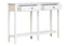 Esperance Living Heritage Two Drawer White Wooden Console Table House of Isabella UK
