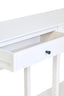 Esperance Living Heritage Two Drawer White Wooden Console Table House of Isabella UK