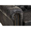 Esperance Living Hoxton Antique Black 3 Seat Chesterfield Leather Sofa House of Isabella UK