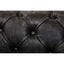 Esperance Living Hoxton Antique Black 3 Seat Chesterfield Leather Sofa House of Isabella UK