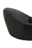 Esperance Living Hoxton Antique Black Leather Lounge Cocoon Chair House of Isabella UK