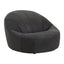 Esperance Living Hoxton Antique Black Leather Lounge Cocoon Chair House of Isabella UK