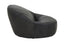 Esperance Living Hoxton Antique Black Leather Lounge Cocoon Chair House of Isabella UK