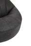 Esperance Living Hoxton Antique Black Leather Lounge Cocoon Chair House of Isabella UK