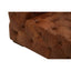 Esperance Living Hoxton Brown Leather Left Arm Modern Chesterfield Sofa House of Isabella UK