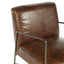Esperance Living Hoxton Brown Leather Lounge Chair House of Isabella UK