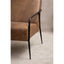 Esperance Living Hoxton Brown Leather Lounge Chair With Reclined Profile House of Isabella UK