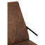 Esperance Living Hoxton Brown Leather Lounge Chair With Reclined Profile House of Isabella UK
