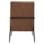 Esperance Living Hoxton Brown Leather Lounge Chair With Reclined Profile House of Isabella UK