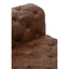 Esperance Living Hoxton Brown Leather Modern Chesterfield Modular Sofa Chair House of Isabella UK