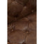 Esperance Living Hoxton Brown Leather Modern Chesterfield Modular Sofa Chair House of Isabella UK