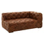 Esperance Living Hoxton Brown Leather Right Arm Modern Chesterfield Modular Sofa House of Isabella UK