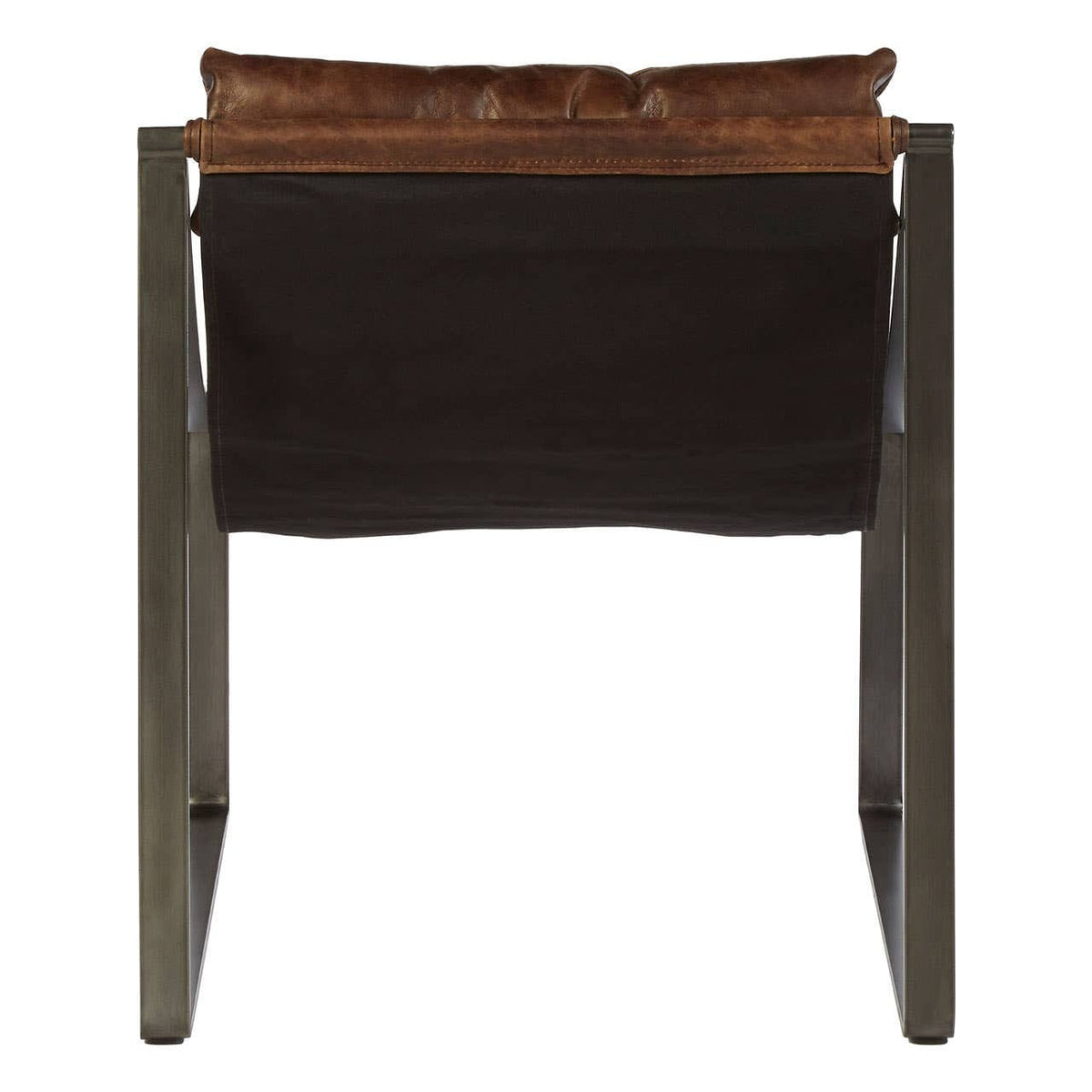 Esperance Living Hoxton Brown Leather Sling Chair House of Isabella UK