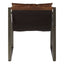 Esperance Living Hoxton Brown Leather Sling Chair House of Isabella UK