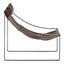 Esperance Living Hoxton Brown Leather Sling Chair House of Isabella UK