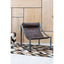 Esperance Living Hoxton Brown Leather Sling Chair House of Isabella UK