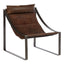 Esperance Living Hoxton Brown Leather Sling Chair House of Isabella UK