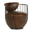 Esperance Living Hoxton Brown Leather Swivel Chair House of Isabella UK