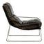 Esperance Living Hoxton Dark Brown Leather Lounge Chair House of Isabella UK