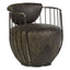 Esperance Living Hoxton Dark Grey Leather Swivel Chair House of Isabella UK