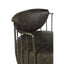 Esperance Living Hoxton Dark Grey Leather Swivel Chair House of Isabella UK